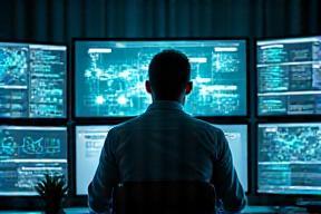 Consultor de telecom analizando diagramas de red